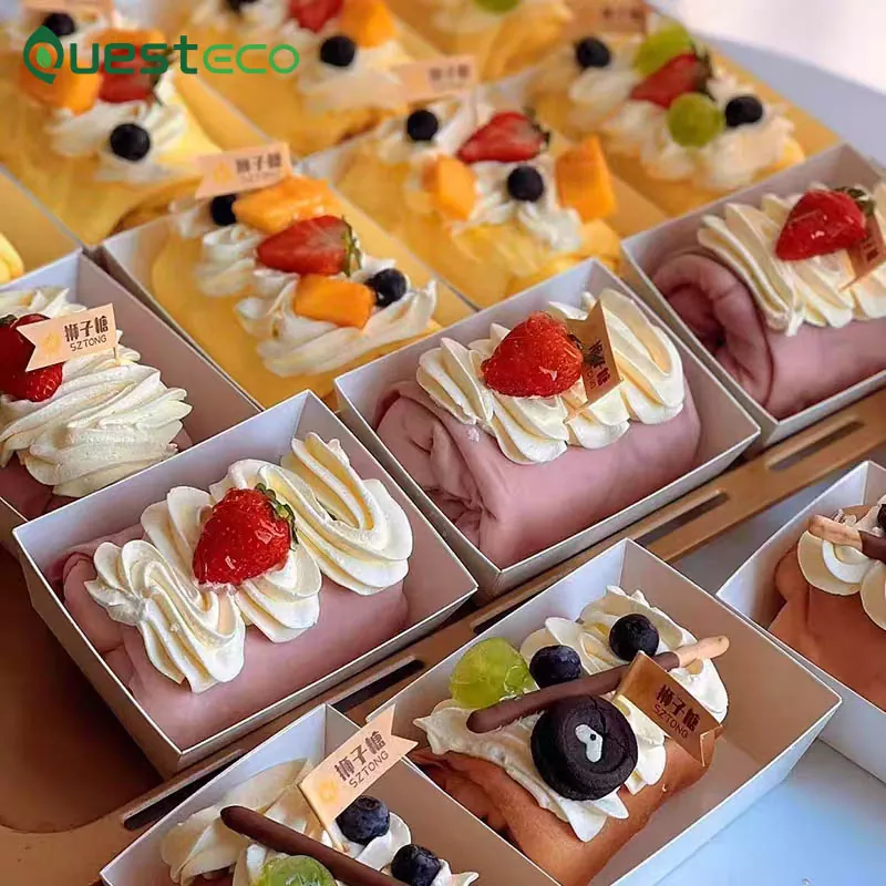 Hộp giấy ăn nhẹ làm bánh
